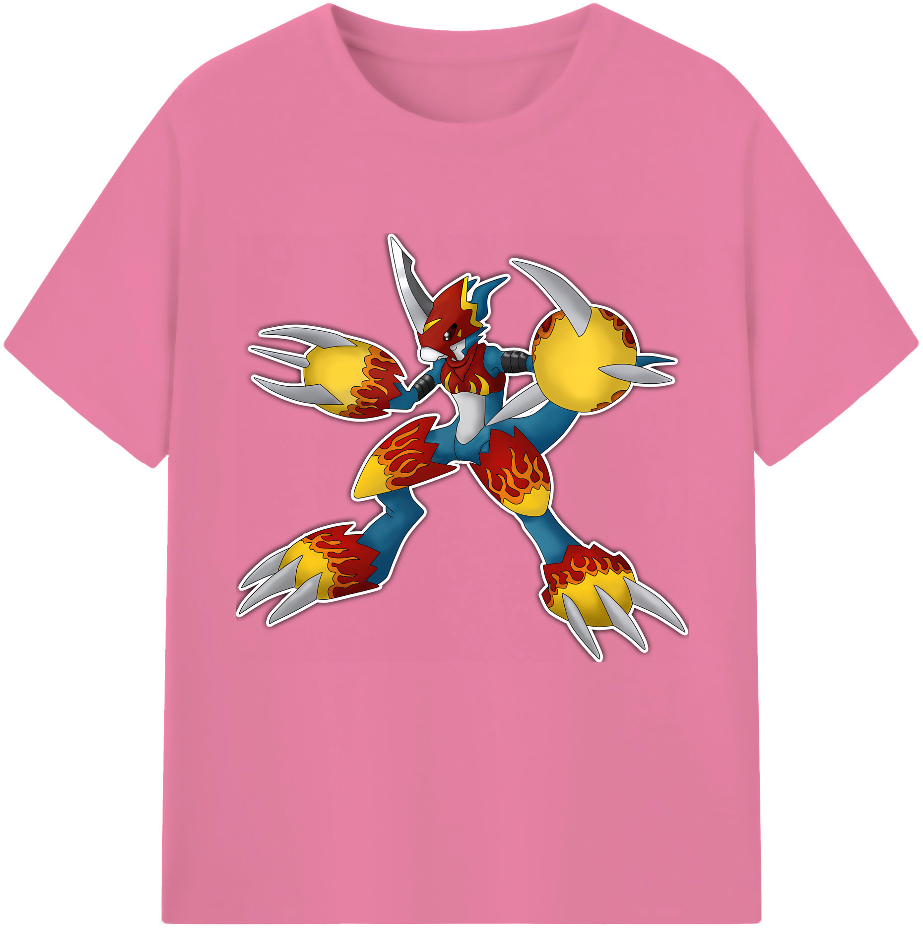 （画像用） Digimon デジタルモンスター/デジモン 綿100％半袖Tシャツ（フロントプリント）